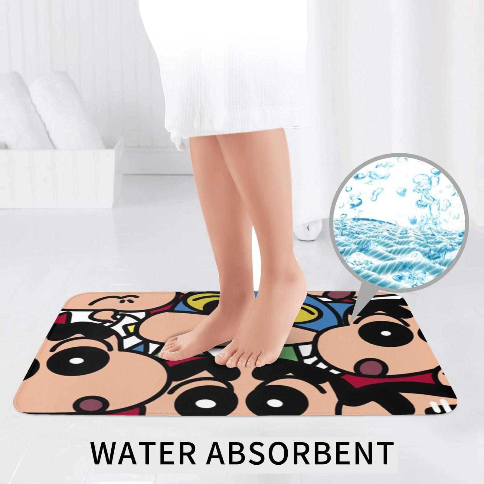 Amazon｜クレヨンしんちゃん トイレマット バスマット トイレ蓋カバー